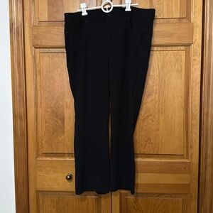NYDJ; Marilyn Straight Black Pants; Size 14